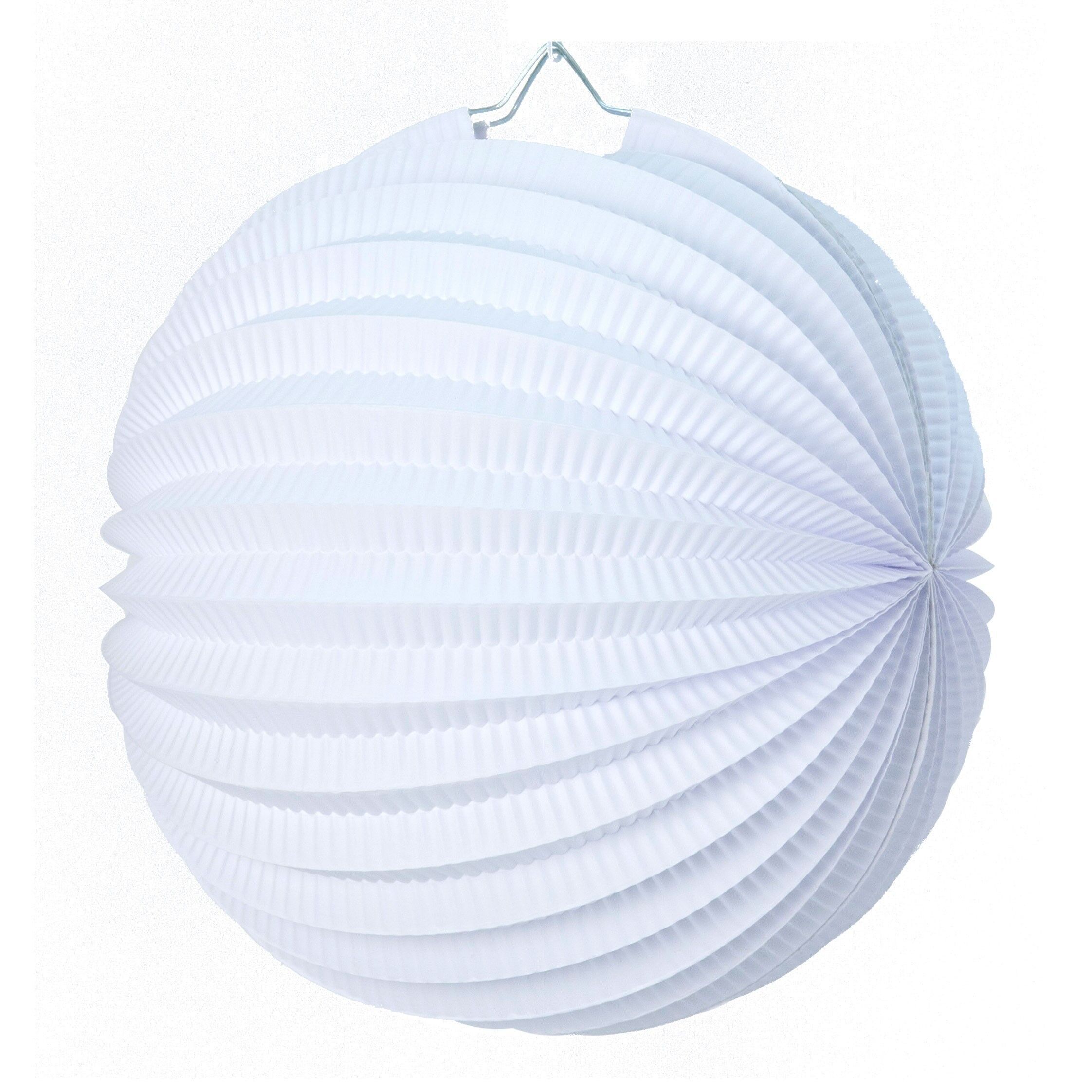 ROUND WHITE LANTERN 30 CM