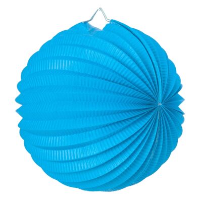 LINTERNA REDONDA AZUL HIELO DE 30 CM