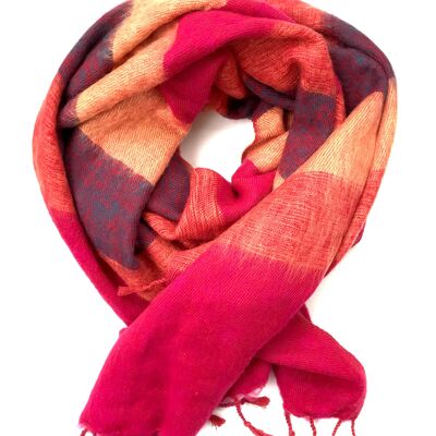 Yak wool scarf 190x75 cm - Handwoven