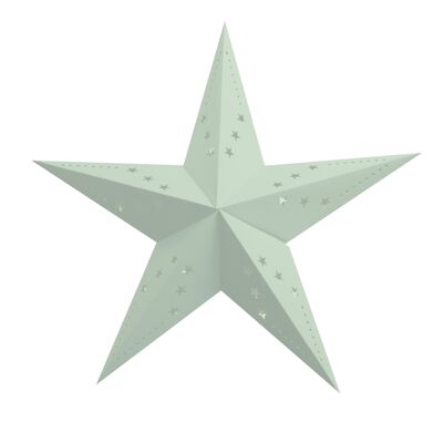 LINTERNA ESTRELLA VERDE PASTEL 60CM