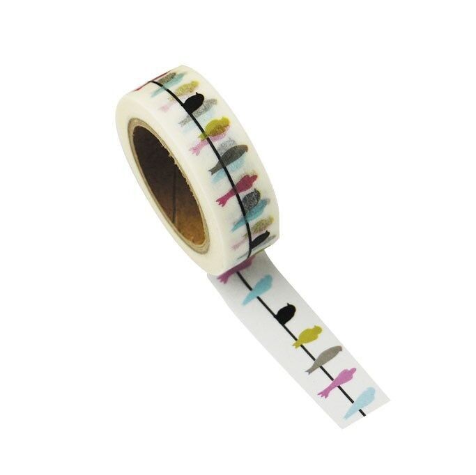 WASHI TAPE RONDINE MULTICOLORE