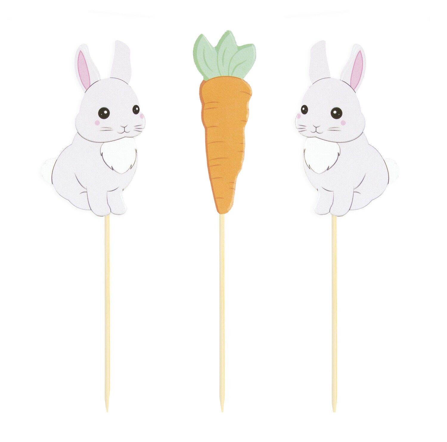 SET OF 3 RABBIT CAKE TOPPERS
