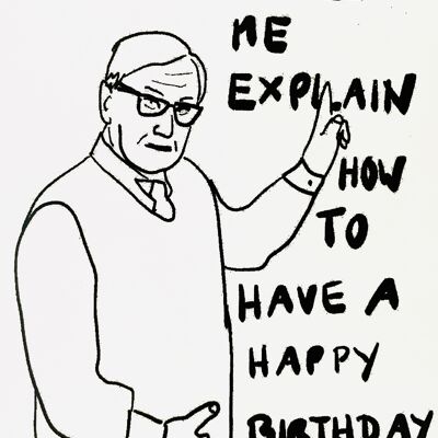 Card Happy Birthday, Woman