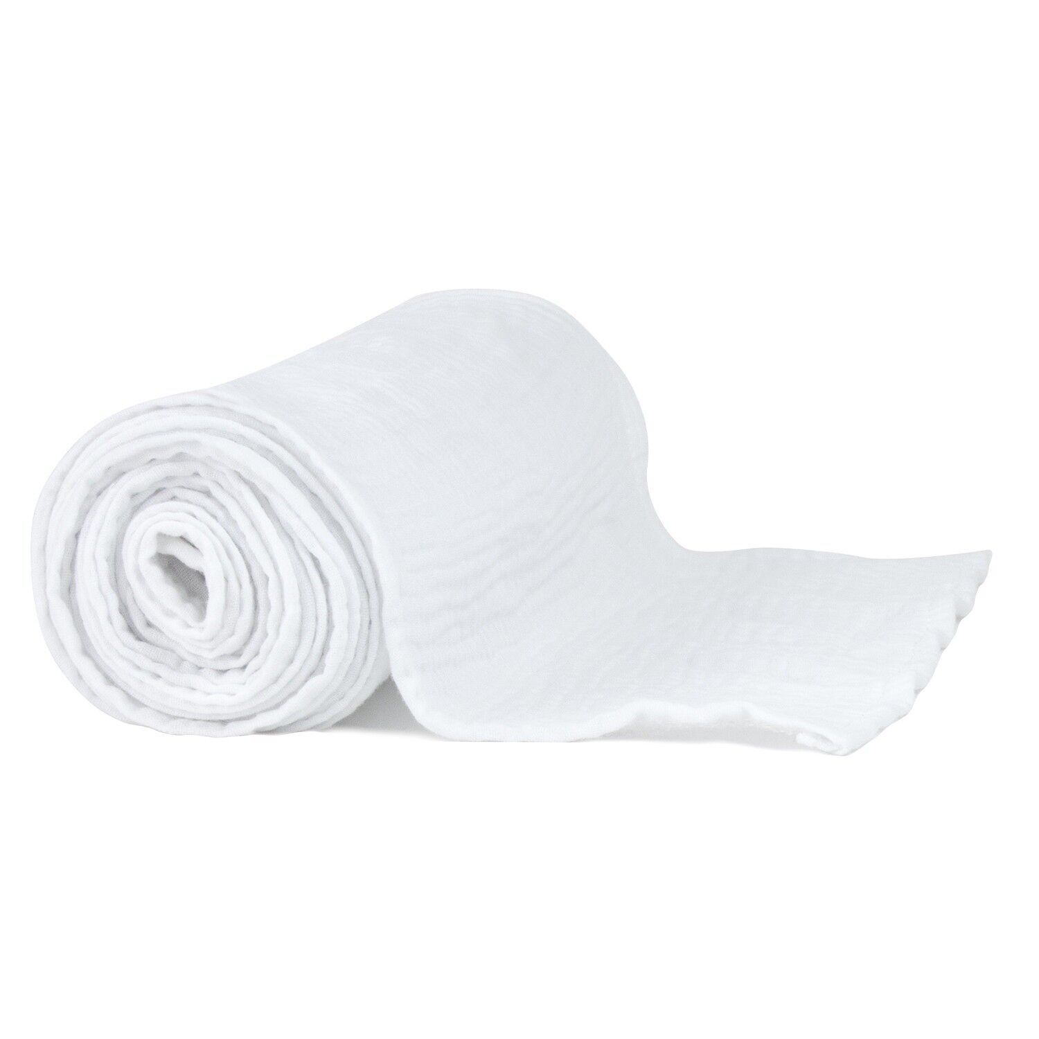 Runner da tavolo in garza di cotone bianco 300x30cm