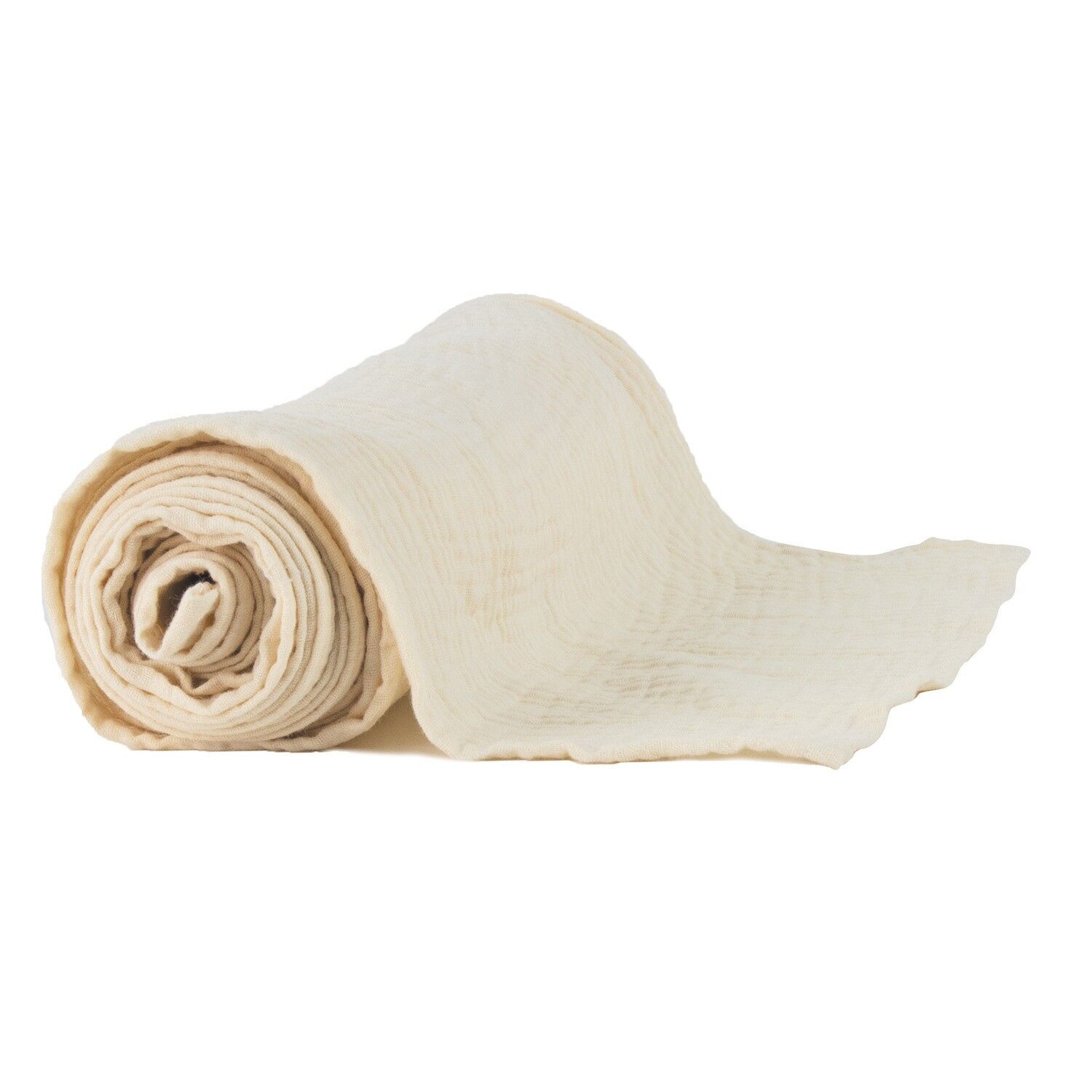 RUNNER DA TAVOLO IN GARZA DI COTONE ECRU 300X30CM