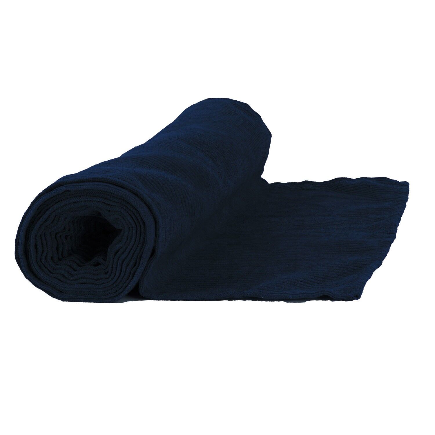 Runner da tavolo in velluto a coste blu notte 300x30 cm