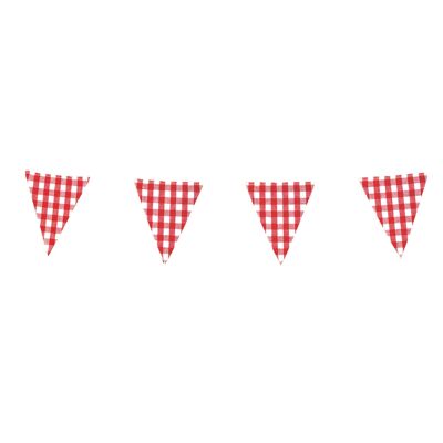 3M GINGHAM FABRIC AND VINTAGE BRAIDED GUINGUETTE GARLAND