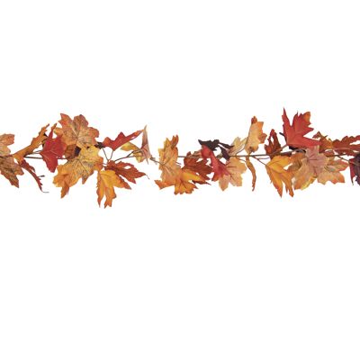 GHIRLANDA DI FOGLIA D'ACERO AUTUNNALE 175CM