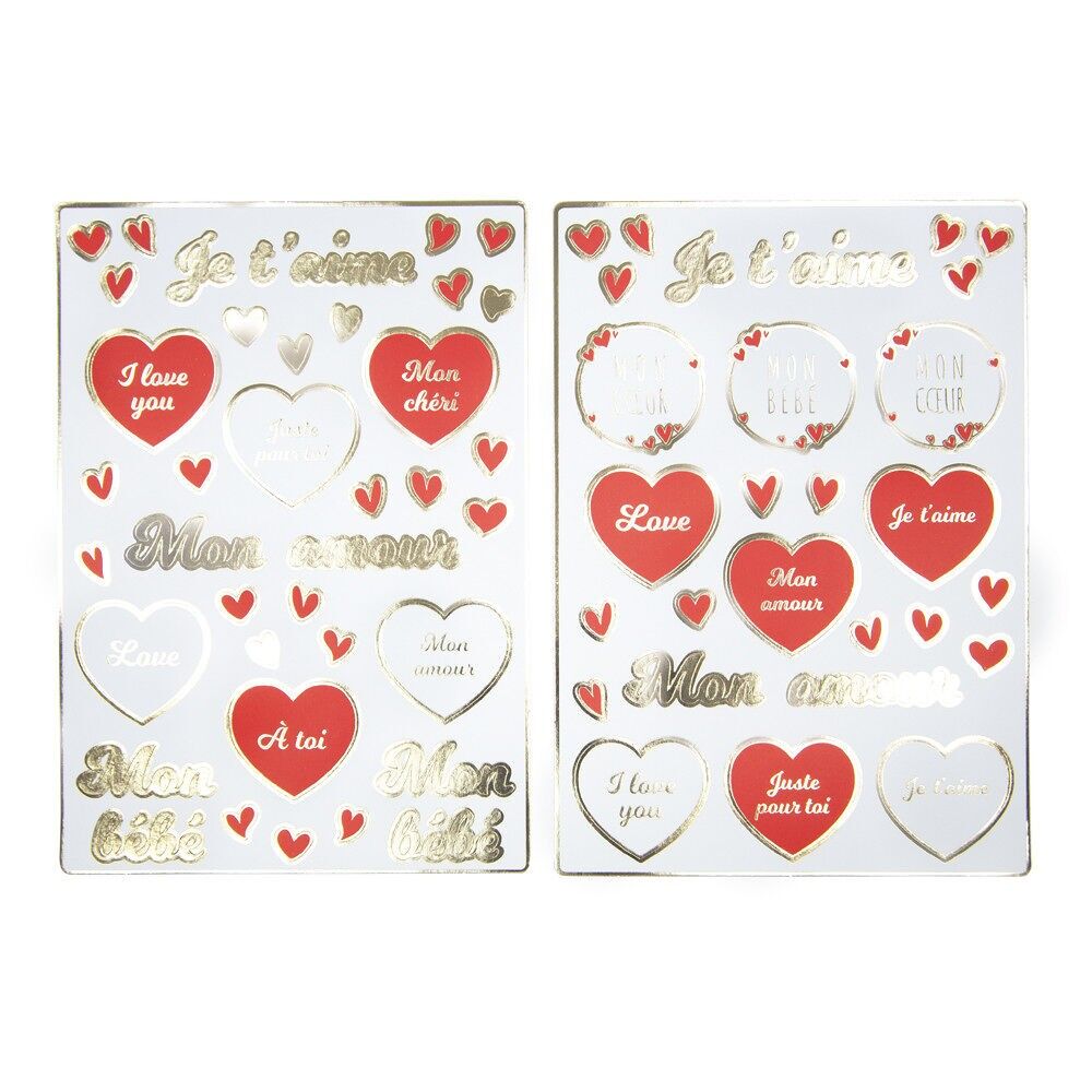 ADESIVI A CUORE X 60 PZ