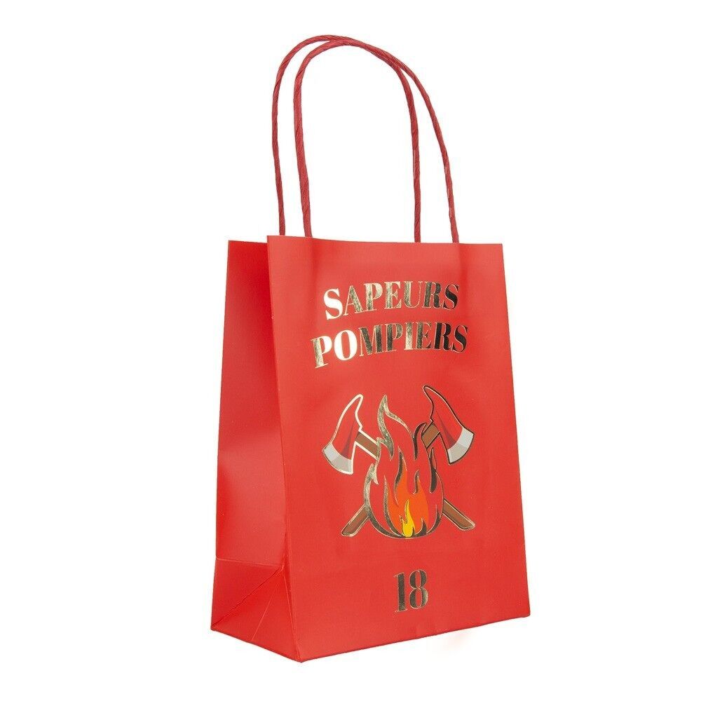 4 SACCHETTI DI CARTA PER VIGILI DEL FUOCO