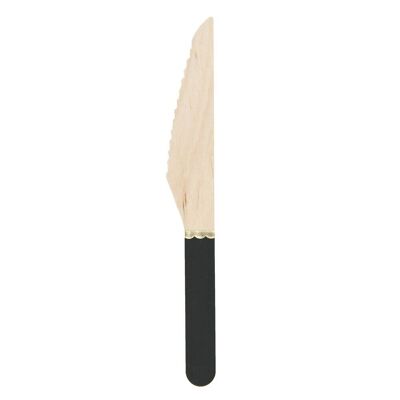 PICCOLI COLTELLI IN LEGNO NERO X 8