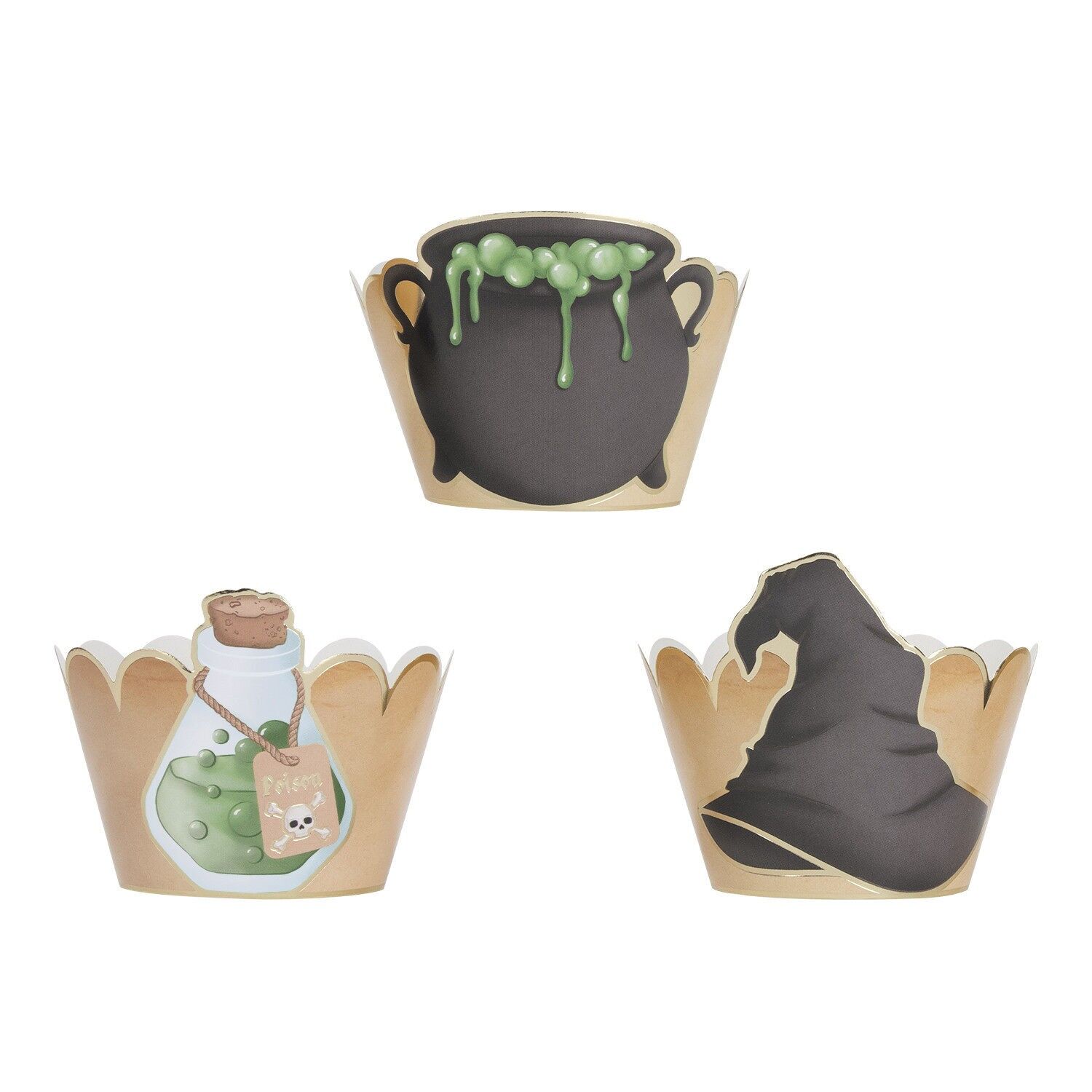 SORCERER'S APPRENTICE CUPCAKE WRAPPERS X 6