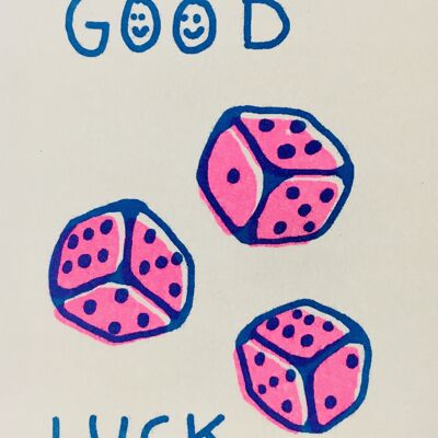 Card dice Good Luck