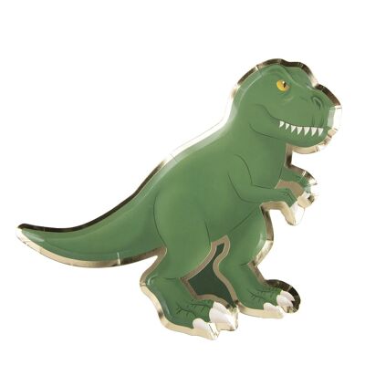 PLATOS DE DINOSAURIOS 23 CM X 8