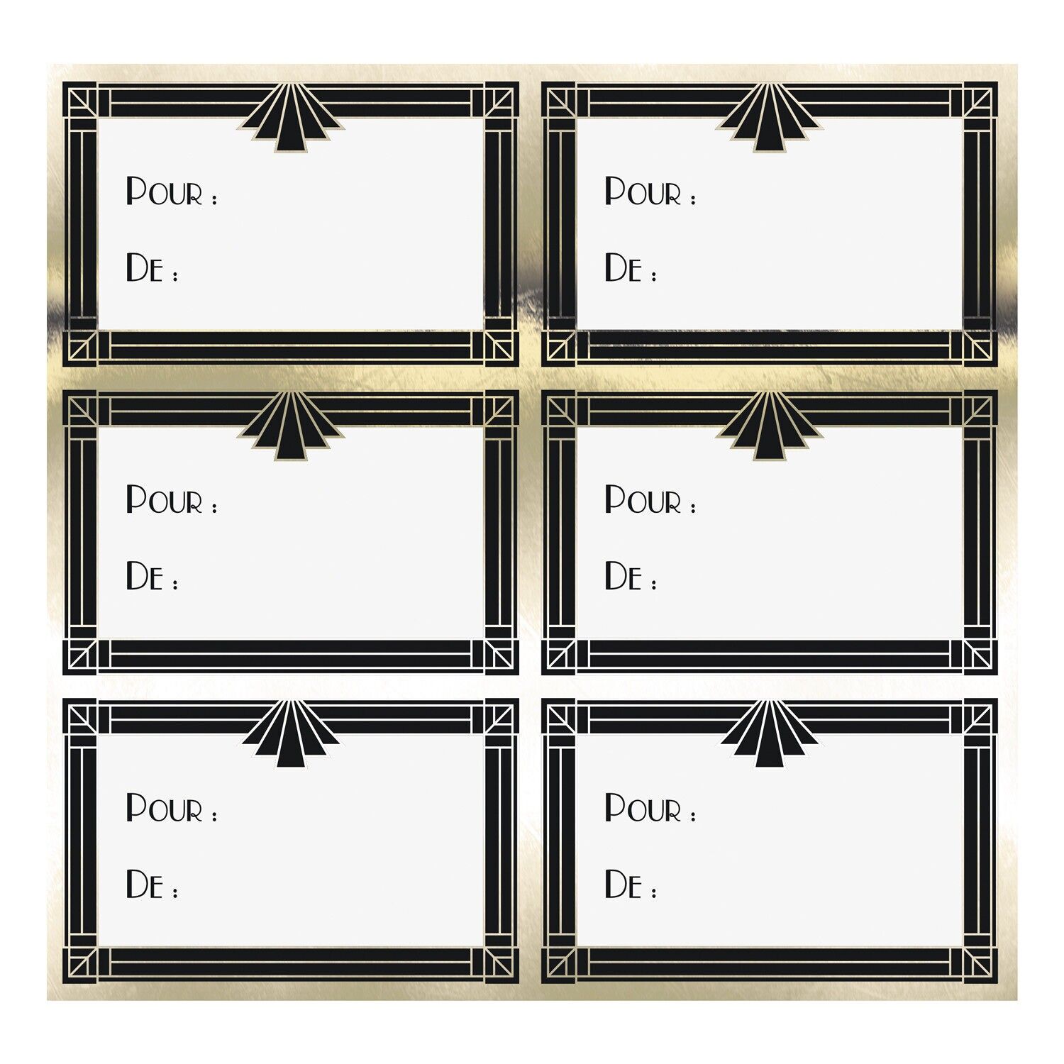 ETICHETTE REGALO ADESIVE PER FESTE ORO X 12