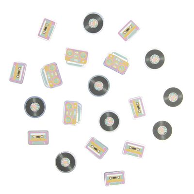 CONFETI DE MESA PARA FIESTA DE LOS 90