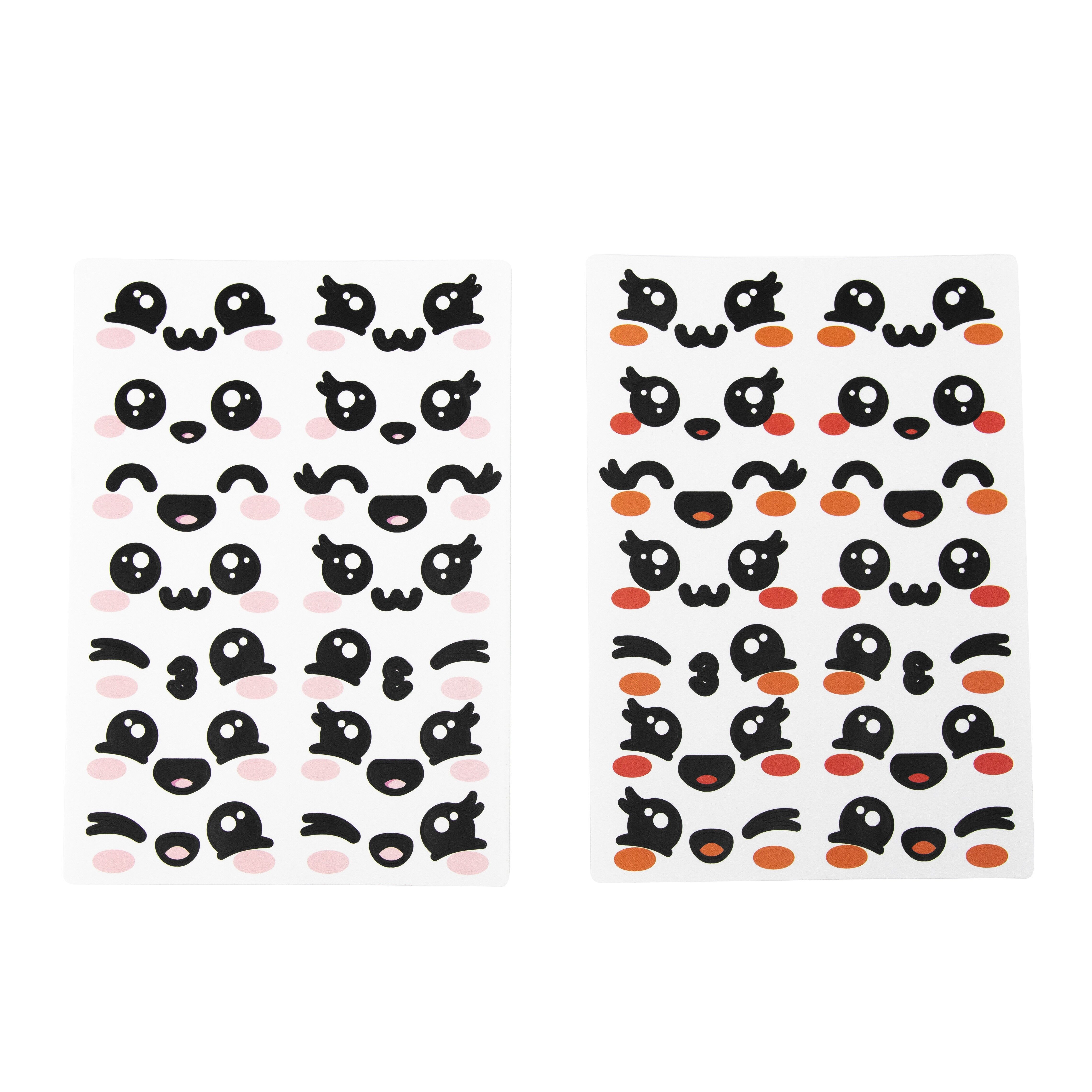KAWAÏ JUNK FOOD GESICHTSAUFKLEBER X 28 STÜCK