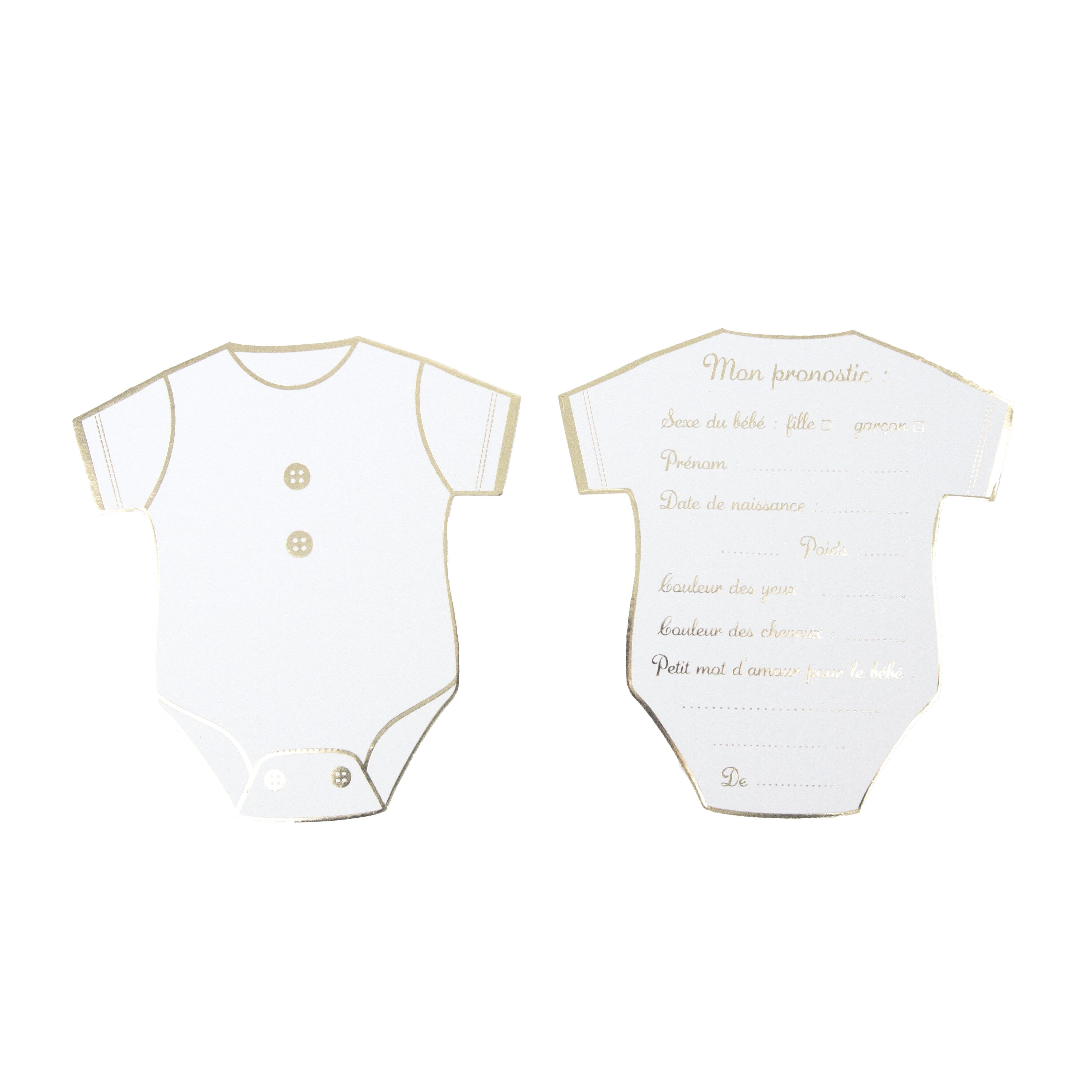 Set mit 8 Vorhersagekarten zur Bekanntgabe des Geschlechts