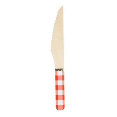 SMALL WOODEN GUINGUETTE KNIVES X 8