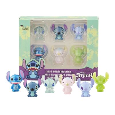 Display Box 6 Assorted Stitch Figurines 14 x 18 x 4 cm