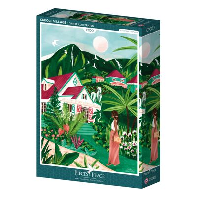 Puzzle 1000 pièces - Village Créole