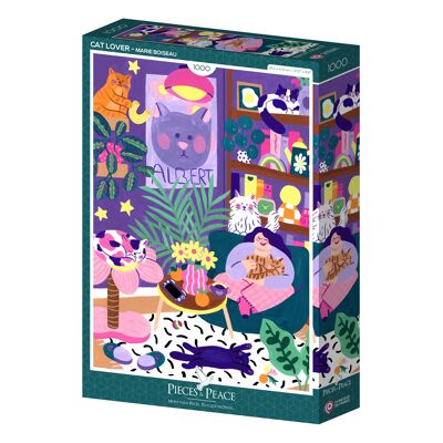 1000 Piece Puzzle - Cat Lovers