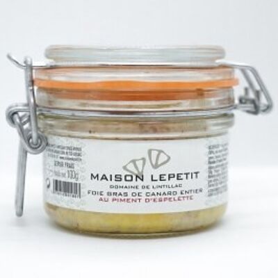 Whole duck foie gras with Espelette pepper 100g