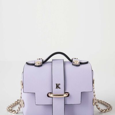 Mini-sac TINY en cuir lisse XXS-LILAS