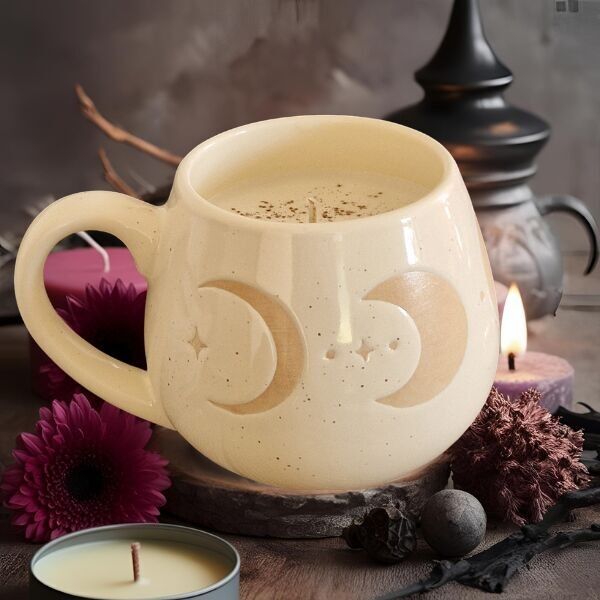 Moon Phase Mug Candle