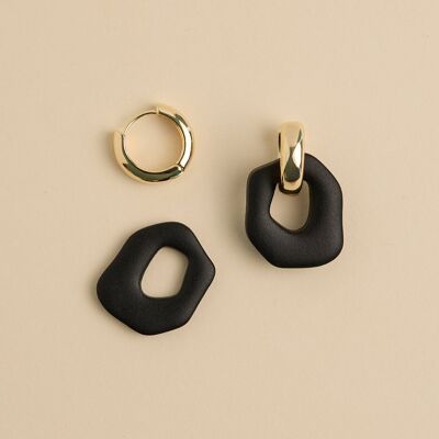 Aros Daria hechos a mano - Aros dorados - Aros plateados - Joyas coloridas, hipoalergénicas e impermeables - LYHO