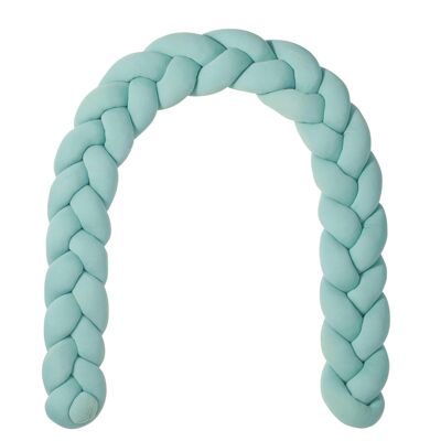 Serpent de lit tressé en jersey menthe