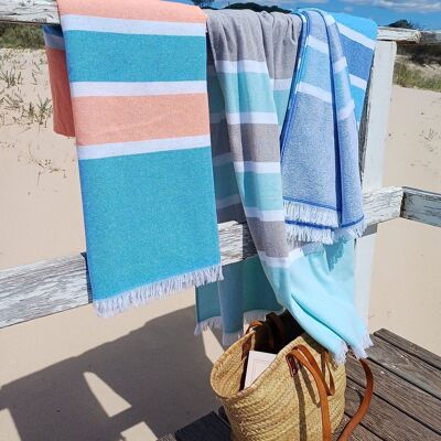Toalla de Playa y Baño Paloma 100% algodón. Lote 18 unidades.