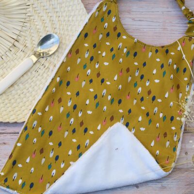 Serviette de cantine enfant - coton et éponge de bambou