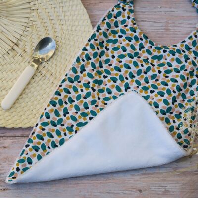 Serviette de cantine enfant - coton et éponge de bambou