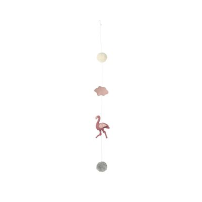Guirlande murale Jersey Flamingo Small