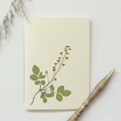 A6 Herbarium-Blumennotizbuch • Kirsche & Rose