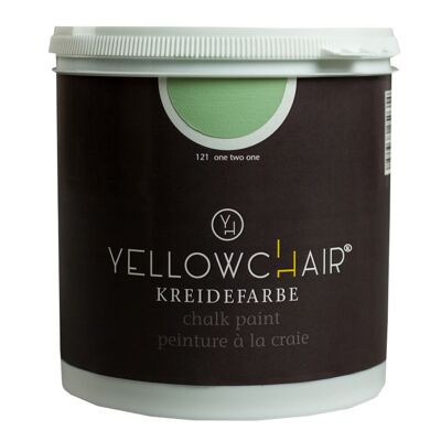 Pittura a gesso n. 121 / uno due uno / verde salvia, 1 litro