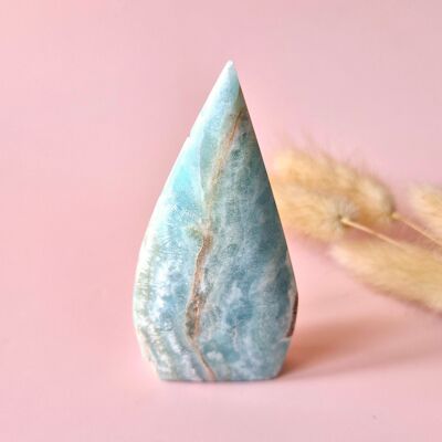 Bellissima pietra preziosa a forma di goccia, emimorfite Druzy Flame – n. 5 115 grammi – Luce, guarigione e purezza interiore