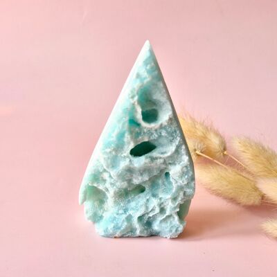 Bellissima pietra preziosa a forma di goccia, emimorfite Druzy Flame – #9 148 grammi - Luce, guarigione e purezza interiore