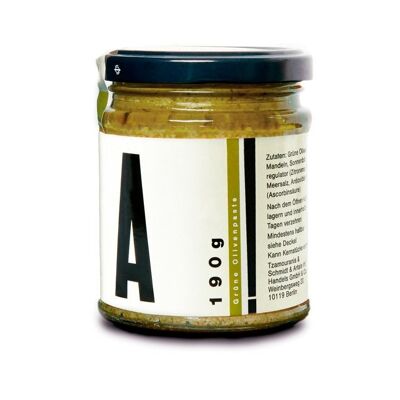 A! Grüne Olivenpaste mit Mandeln 190 g