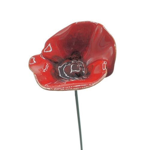 Poppy flower ceramic medium 6 cm