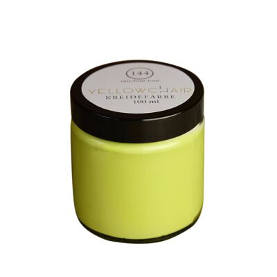 Chalk color No. 144 / one four four / lime green, test glass