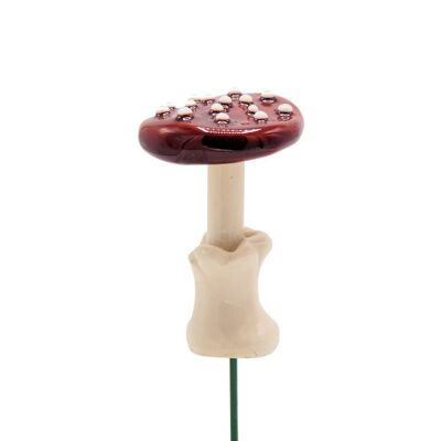Spiedino di piante di funghi in ceramica 9 cm