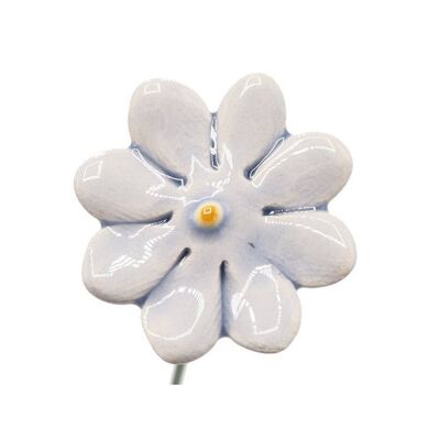 Margarita flor cerámica mini azul claro 2.5 cm