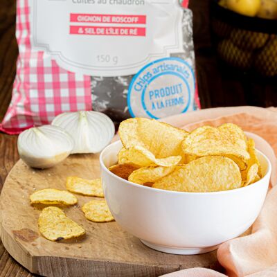 Chips Artisanales à l'Oignon Rose AOP de Roscoff
