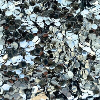 Glitter ecologico super spesso argento
