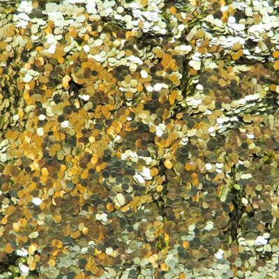 Brillo ecológico grueso dorado
