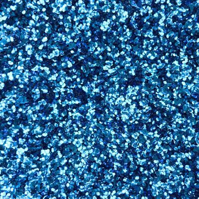 Brillantina ecológica gruesa azul cielo