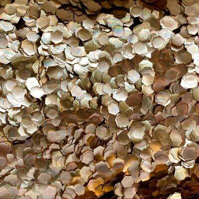 Glitter ecologico super spesso oro rosa