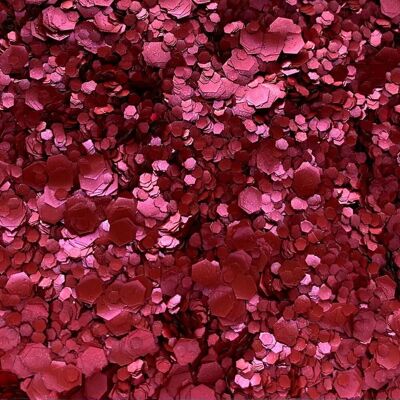 Mélange de paillettes écologiques rouge blush